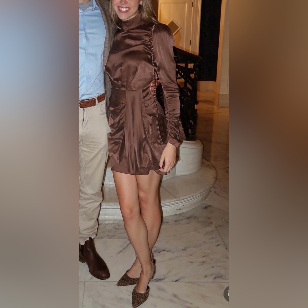 Zimmermann Brown Mini Dress